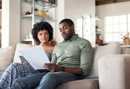 Couple making decisions