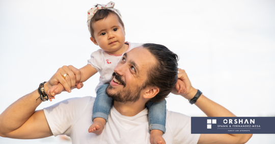 child on man's shoulders